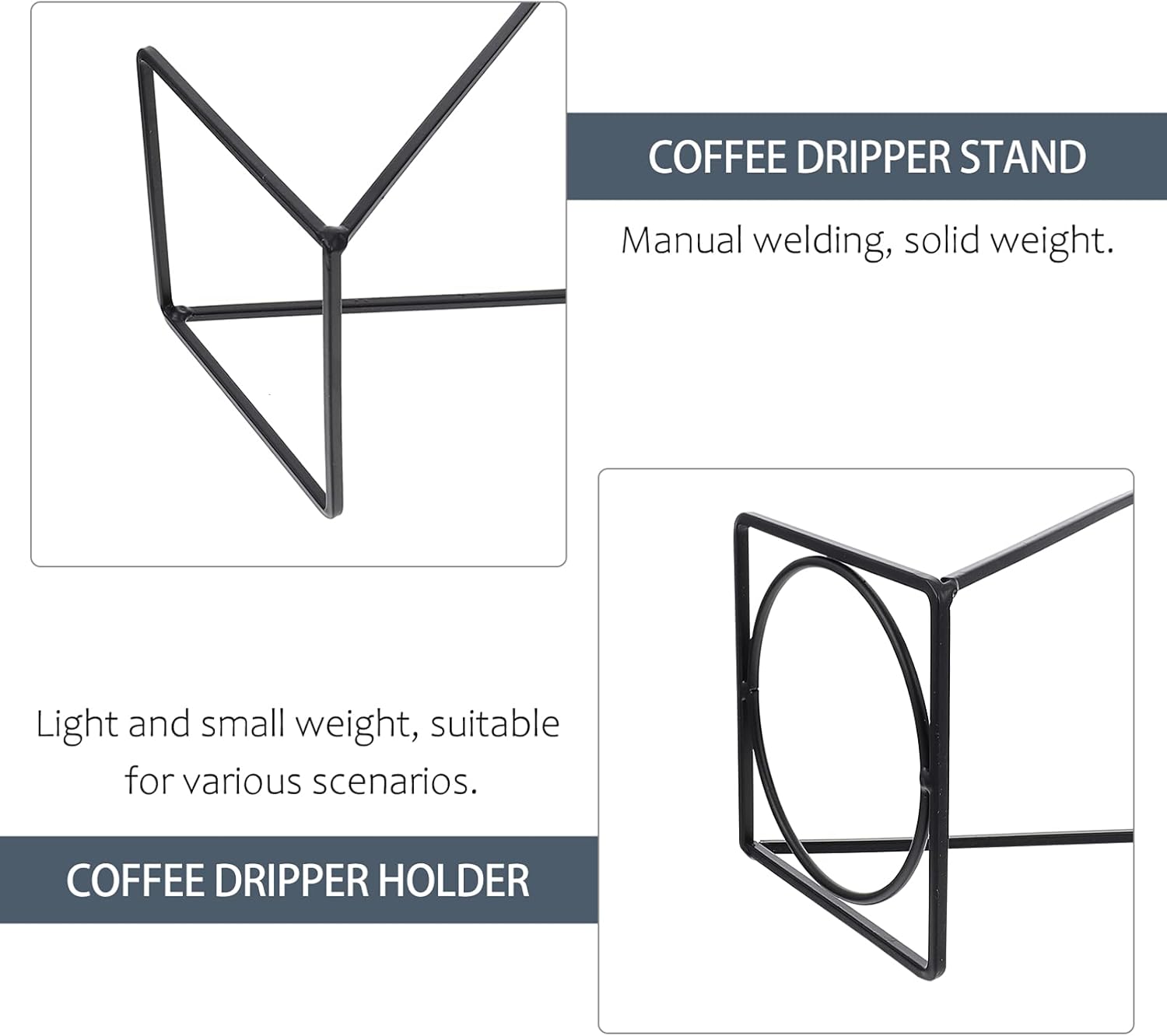 Pour Over Dripper Stand Manual Coffee Filter Maker Pour Over Coffee Holder Filter Cup Holder Tea Strainer Stand for Coffee Beer Drink Maker