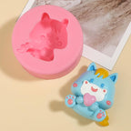 1 Pcs Pony Chocolate Fondant Mold, Cartoon Animal Cake Decoration Silicone Mold, for Kitchen Baking Cookies Butter Dough Making Candy Jelly Pudding, Clay Works Flower Paste Resin Plaster