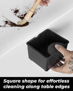 Espresso Knock Box, Accessories for Espresso Machine, Easy & Mess-Free Puck Disposal, Coffee & Espresso Grounds, Non-slip Base, Removable Silicone Pad, Holds 10 Double Shot Pucks