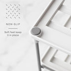 YouCopia UpSpace Water Bottle and Travel Mug Cabinet Organizer, Adjustable Storage Rack for Kitchen Organization, 2-Shelf Wide