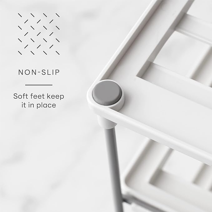 YouCopia UpSpace Water Bottle and Travel Mug Cabinet Organizer, Adjustable Storage Rack for Kitchen Organization, 2-Shelf Wide