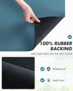 AMOAMI-Coffee Mat Hide Stain Rubber Backed Absorbent Dish Drying Mat for Kitchen Counter-Coffee Bar Accessories Fit Under Maker Machine Pot Espresso Machine Dish Rack