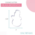 Cookie Cutter Kingdom, Christmas Cookie Cutters, Cookie Cutters Shape, Mold for Cakes Biscuits and Sandwiches (Christmas Snowman)