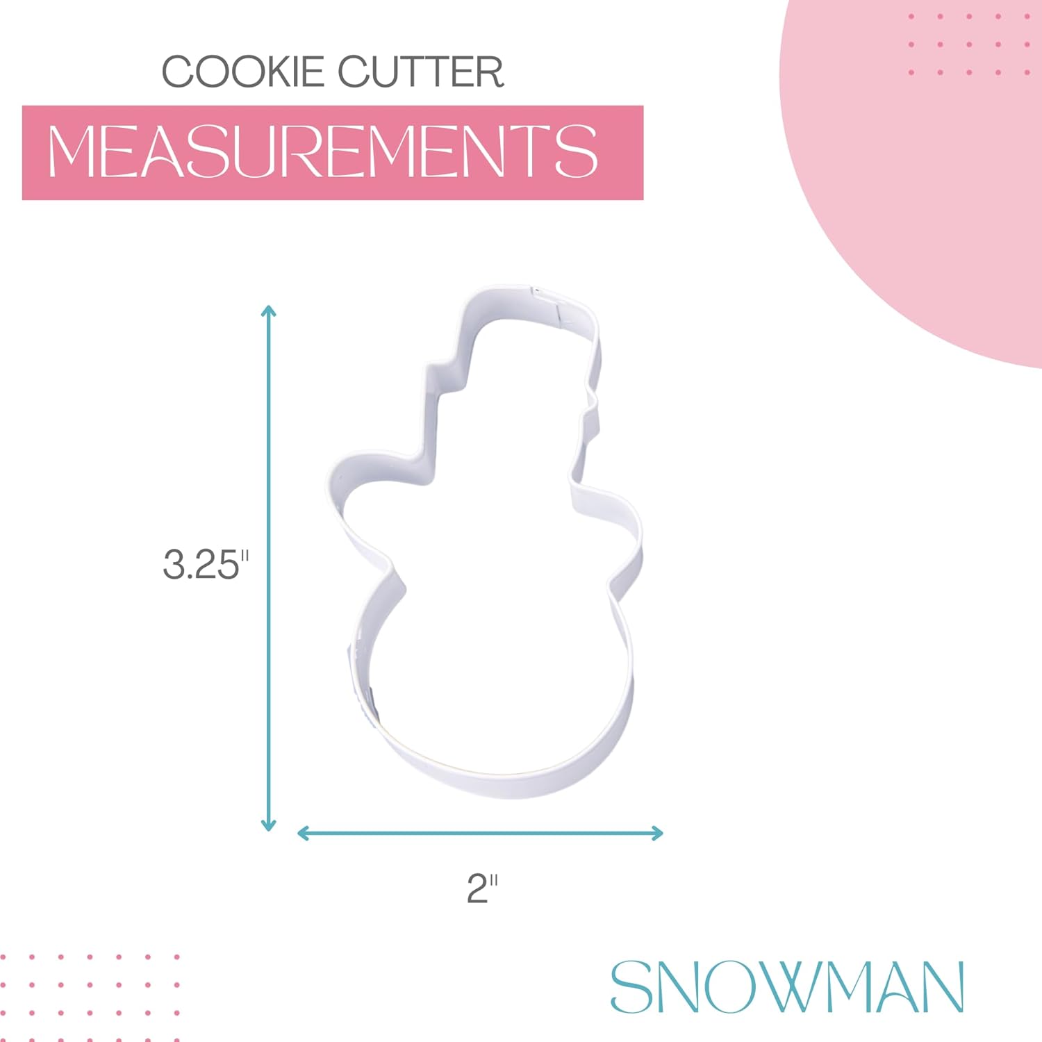 Cookie Cutter Kingdom, Christmas Cookie Cutters, Cookie Cutters Shape, Mold for Cakes Biscuits and Sandwiches (Christmas Snowman)