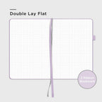 &And Per Se Graph Journal Notebook, 160 Pages, 5.7 x 8 inches College Ruled Thick Paper Notebook Journals for Writing, Grid Hardcover Notebook(1 Pack, Lavender)