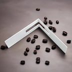 MIAO JIN Coffee Filter Paper Holder,Stainless Steel Coffee Paper Storage Container Dispenser Rack Coffee Filter Stand (White)