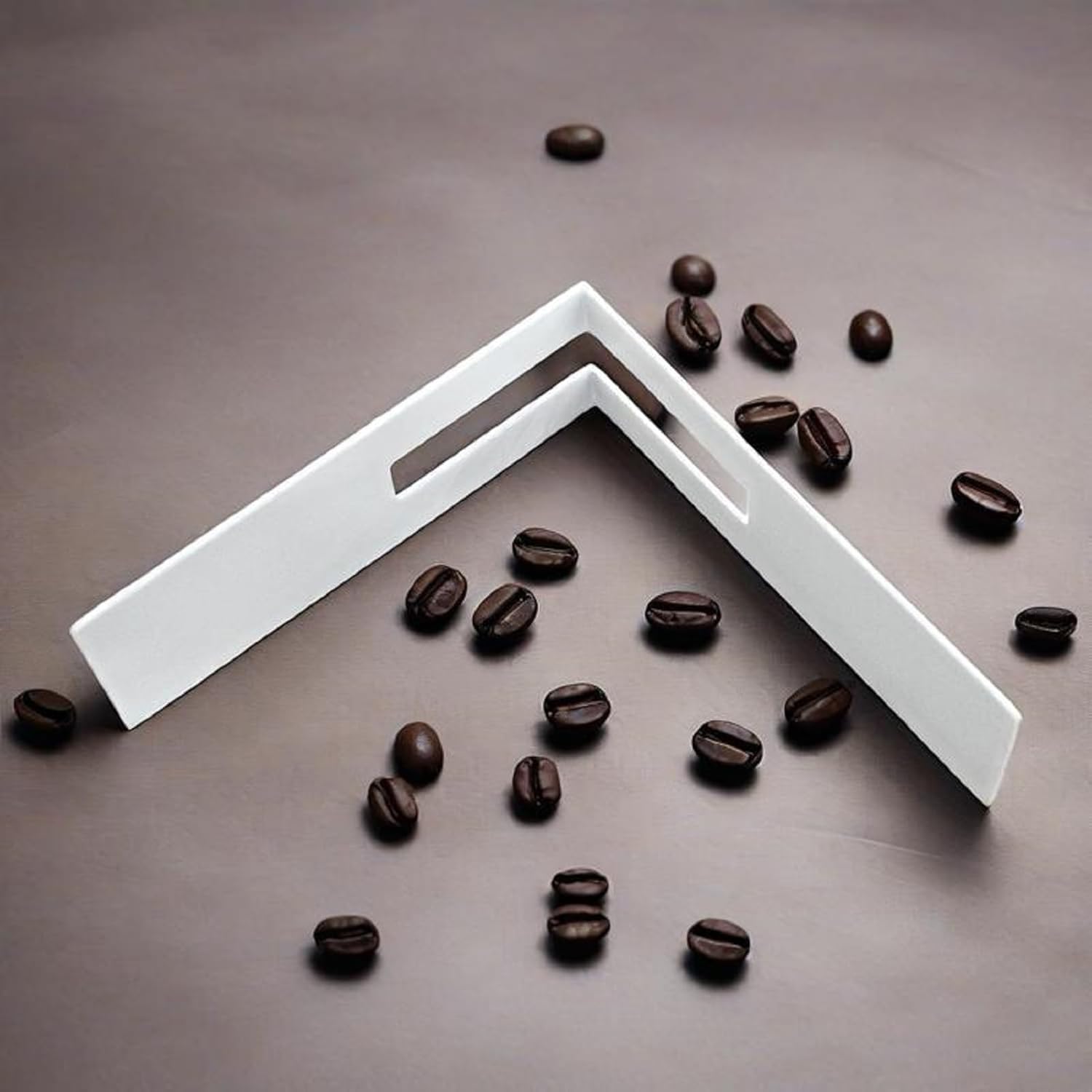 MIAO JIN Coffee Filter Paper Holder,Stainless Steel Coffee Paper Storage Container Dispenser Rack Coffee Filter Stand (White)