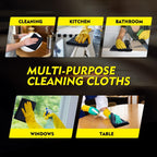 HOMEXCEL Microfiber Cleaning Cloth 20 Pack 11.5 x 11.5 inch Microfiber Towels for Cars Ultra Absorbent Car Washing Cloth Lint Free Streak Free Cleaning Rags for Car, Kitchen Window Black