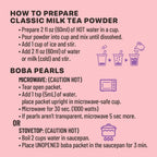 Boba Bundle Kit 10 Serv. Instant Bubble Pearl Variety Milk Tea Kit with Authentic Brown Sugar Tapioca Pearls by Yulu Foods - Ready in Under 1 Minute, Includes Paper Straws - Gift Box, Holiday (Classic, Taro and Strawberry)