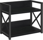 YINMIT Countertop Shelf Organizer,Coffee Bar Accessories,Spice Rack,Coffee Counter Shelf,2 Tier Coffee Organizer Station for Mugs,Cups,Cream,Syrup (Black, Small)