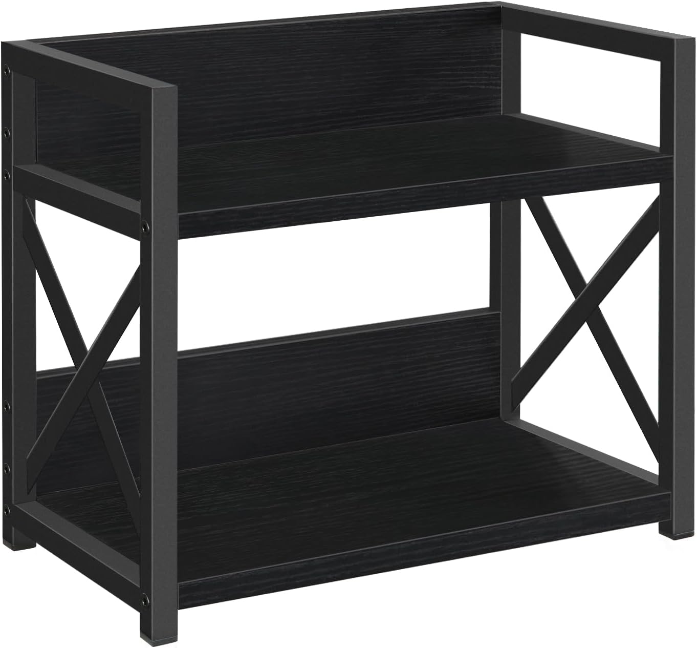 YINMIT Countertop Shelf Organizer,Coffee Bar Accessories,Spice Rack,Coffee Counter Shelf,2 Tier Coffee Organizer Station for Mugs,Cups,Cream,Syrup (Black, Small)