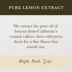 Cook's Pure Lemon Extract, Premium Quality, Cold Pressed Lemon, Sugar Free, Gluten Free, Allergen Free,16 oz