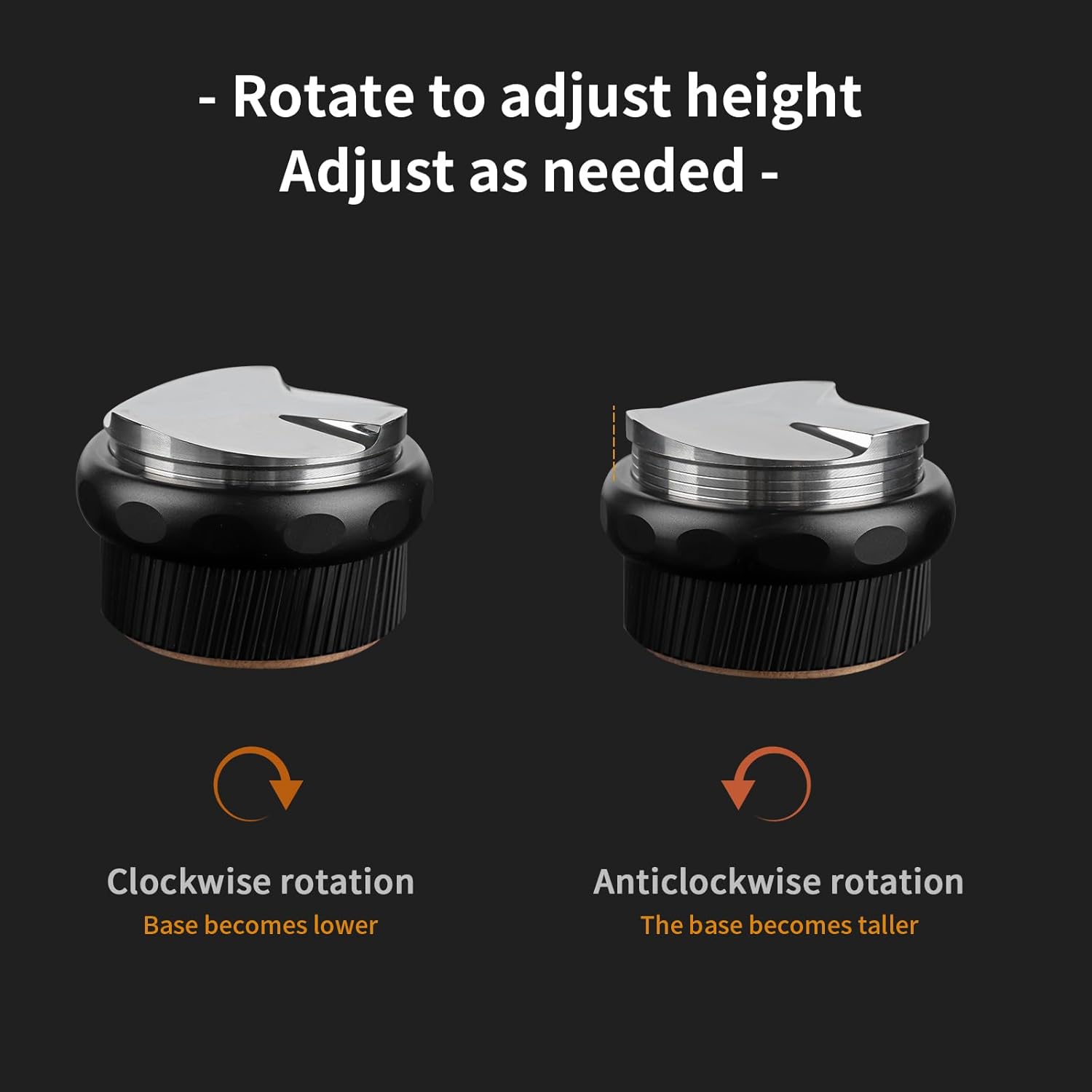 Bincoo 58mm Espresso Distribution Tool,Adjustable Depth Coffee Distribution-Espresso Coffee Leveler Tool for Bottomless Portafilter-Barista Espresso Accessories (58MM)