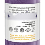 Bakell - Deep Purple Tinker Dust (4g, 1x Mini Spray Pump) Edible Glitter for Food, Desserts, and Beverages!