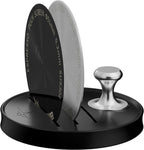 MHW-3BOMBER 51mm Espresso Puck Screen - 0.2mm Ultra Thin Espresso Puck - Metal Reusable Coffee Filter for Portafilter Basket 51mm - Puck Screen with Stand 3 Pack FG7050-OS