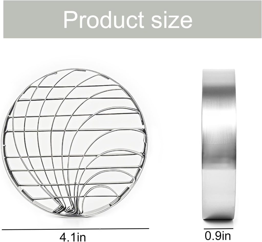 Concha Cutter Mexican Bread Mold - 4.1 Inch Stainless Steel, Two-Sided Concha Stamp for Pan Dulce, Premium Metal Bread Shape Cutter, Cortadora De Pan Mexicano
