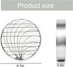 Concha Cutter Mexican Bread Mold - 4.1 Inch Stainless Steel, Two-Sided Concha Stamp for Pan Dulce, Premium Metal Bread Shape Cutter, Cortadora De Pan Mexicano