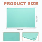 uxcell Silicone Pastry Mat, 27.5" x 19.7" Silicone Baking Mat with Measurements, Non-Stick Dough Rolling Mat for Making Pastry Cookies Bread Pizza Green