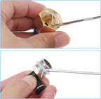 PATIKIL O-Ring 90 Degree Picks 142mm, 2 Pcs Oil Seal Gasket Precision Screwdriver Puller Remover Removal Tool, Red