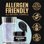 Brew Glitter Iridescent Blue Edible Drink Glitter 1x 4g Jar for Cocktails, Beer, & Beverages