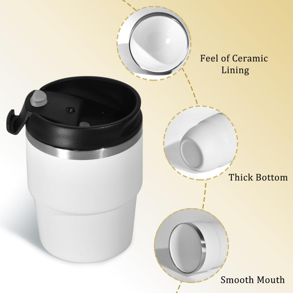 4oz Espresso Cups, Insulated Espresso Cups Set of 2, Expresso Shots Cup, Stainless Steel Shot Glasses for Coffee, Portable Espresso Travel Mug for Camping