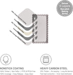 CHEFMADE Tart Pan, 7 Inch Non-Stick Quice Pan with Removable Loose Bottom for Oven Bake(Champagne Gold)