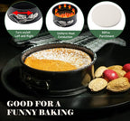 Tellshun 4 Pack Small Springform Cheesecakes Pan Tins Set 4 Inch Mini Baking Mold 4 Pieces Round Leakproof Nonstick Removable Bottom Bakeware for Pie Pizzas and Quiches Includes 50Pcs Parchment Paper