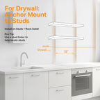 BAYKA Floating Shelves, 36" Wall Mounted Rustic Wood Shelves for Bathroom, Bedroom, Living Room, Kitchen, Office, Hanging Shelf for Books/Storage/Decor(Black,Set of 2)