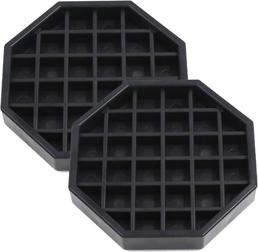 Drip Trays 4" Coffee Countertop Octagon Drip Tray Black Plastic Coffee Drip Tray With Honeycomb Grid, Pack of 2 (2 Pcs 4")
