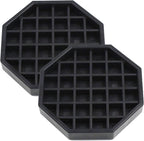 Drip Trays 4" Coffee Countertop Octagon Drip Tray Black Plastic Coffee Drip Tray With Honeycomb Grid, Pack of 2 (2 Pcs 4")