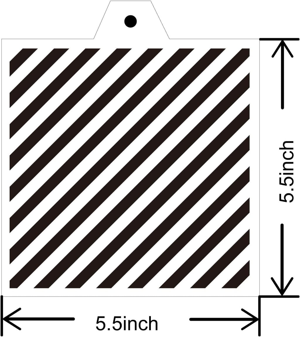 Stencil Genie 16 Pcs 5.5x5.5in Baking Stencils for Royal Icing, Airbrush, Sugar & Craft Painting