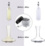 1000 PCS Decanter Cleaning Beads, 304 Stainless Steel Cleaning Balls for Glassware, Reusable Cleaning Beads for Wine Decanters Water Bottle Carafe and Vase