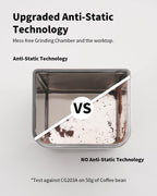 SHARDOR Professional Conical Burr Coffee Grinder, Coffee Bean Grinder with 48 Grind Settings for Espresso, Drip & French Press, Upgraded Anti-Static Technology, Precision Timer, Black