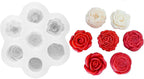 7 Cavities Peony Flower Tulip Rose Candle Mold - Silicone Resin Casting Molds for Candle & Resin & Soap Craft Supplies