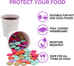 Smygoods White Disposable Paper Coffee Cups (4 OZ, 100 Count) For Hot Beverages, Tea, Espresso, Cocoa - To Go Drink Containers, Café & Office