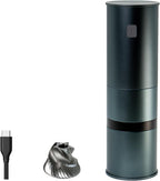 PT1 Portable Electric Burr Coffee Grinder V2, USB-C Rechargeable Stainless Conical Burr Grinder, Aluminum Body with Cleaning Brush Included