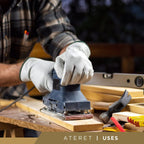 ATERET 120 Pairs 2X-Large Heavy Duty Durable Cowhide Leather Work Gloves I Driver Gloves for Truck Driving, Warehouse, Gardening, Farming