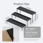 3-Tier Acrylic Display Riser Stand - Clear Organizer for Perfume, Cupcakes, Figures, Desserts, and Party Decoration