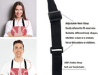 Beef Texture Apron for Women and Men, Adjustable Kitchen Chef Apron for Cooking Baking - Cute Birthday, Anniversary, Mother's Day Apron Presents for Mom Wife Girlfriend Aunt Grandma
