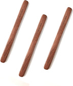Solid Black Walnut Wood 3Pcs 6" Coffee Stirrers | Reusable & Multifunctional for Hot/Cold Beverages (Coffee, Milk, Oatmeal), Cooking & Crafts (jam, peanut butter Spreader, DIY Projects)