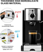 LUXU Glass Coffee Tea Cups(Set of 2)-13 oz,Clear Glass Mugs,Tall Drinking Glasses for Cappuccino,Latte,Espresso,Lead-free Drinking Glasses Great for Juice,Water,Beer,Milk Hot And Cold Drinks