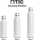 RTIC 16oz Journey Bottle Metal Stainless Steel Vacuum Insulated, BPA Free, Reusable, for Water, Hot and Cold Drinks, Travel, Sports, Camping, Orchid
