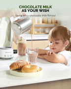 Maestri House Milk Frother, 4-in-1 Electric Milk Steamer and Frother, 16.9OZ 600W Smart Touch Control Hot and Cold Foam Maker, Memory Function for Latte, Cappuccinos, Warm Milk, Hot Chocolate Milk