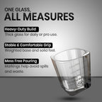 Rattleware 3 Oz Graduated Shot Glass Heavyweight Break-Resistant Glass with White Etched Measurements Oz ML tsp tbsp Durable Espresso Cocktail Measuring Glass for Bar Cart Home Bar Cafe Use