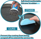 Mini Tart Pans with Removable Bottom 4 inch Set of 10, Non-stick Round Quiche Pan Heavy Duty Carbon Steel for Mousse Cakes, Christmas Dessert Baking with Silicone Scrubber