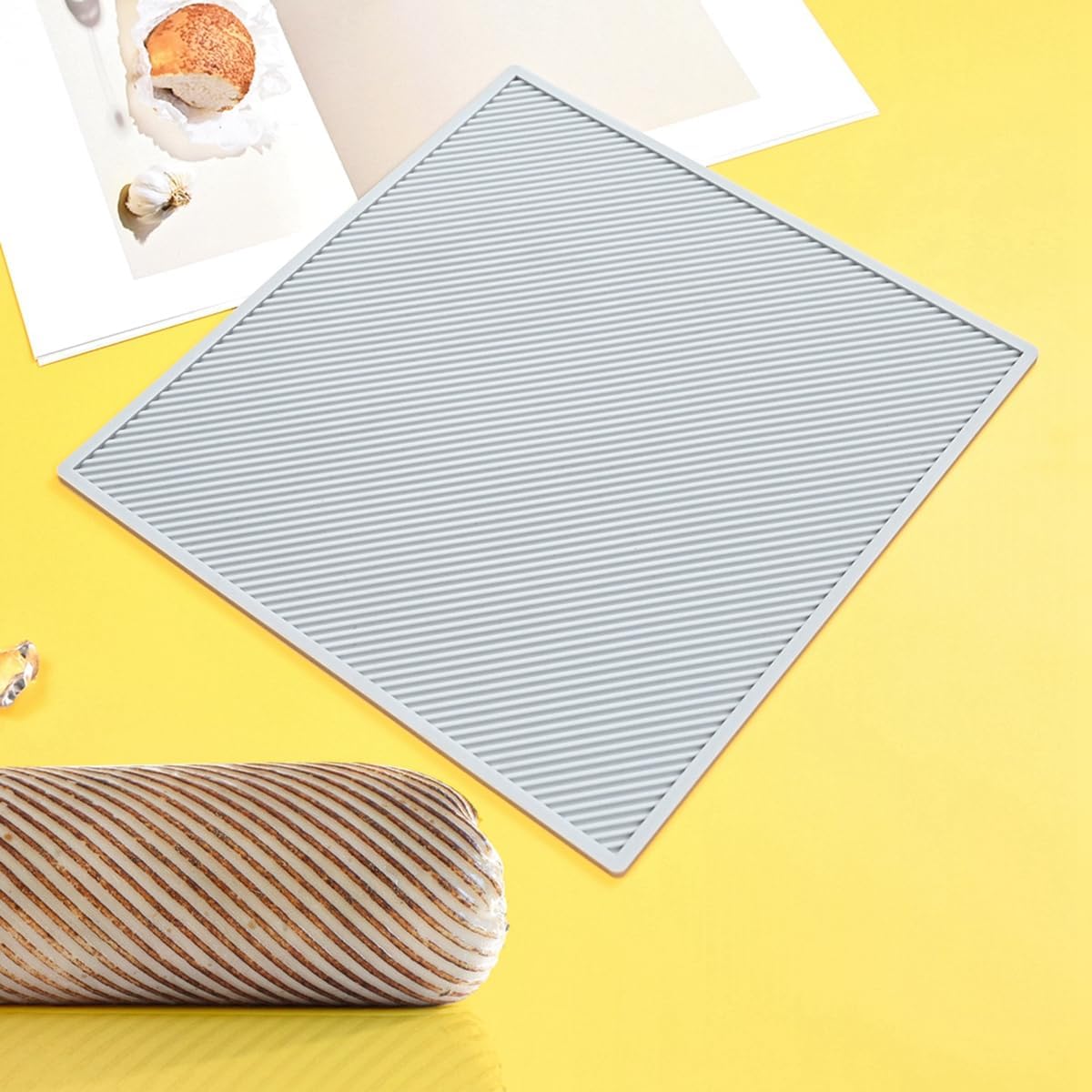 TUKE 3D Cake Lace Mold Stripe Lace Mat Embosser Texture Silicone Mould Fondant Chocolate Stencil Border Bakeware Cake Decorating (A_ Stripe)