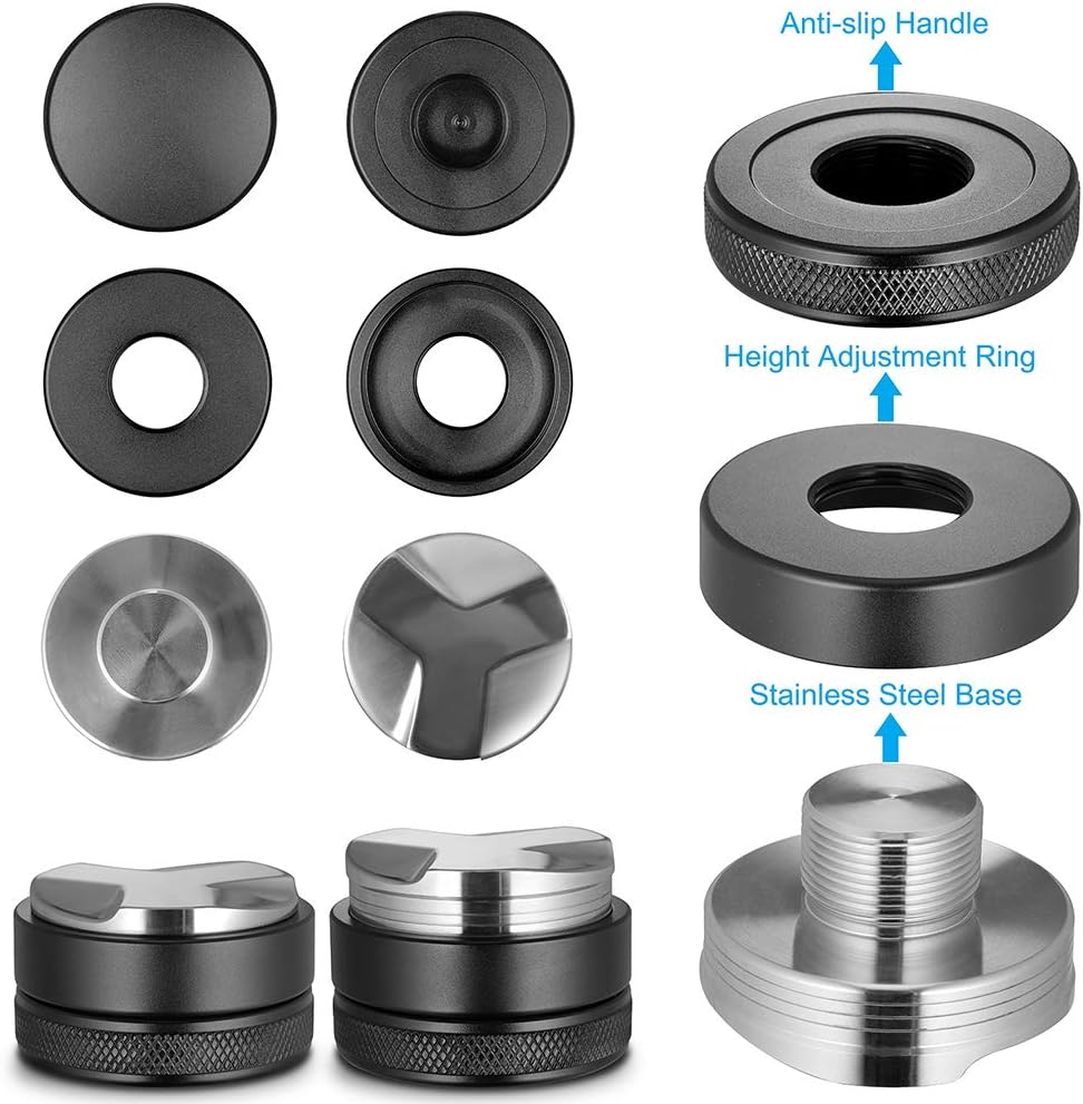 53mm Coffee Distributor, Espresso Distribution Tool, Coffee Leveler Compatible with Breville 54mm Portafilter- Professional Espresso Distributor Leveler Tool