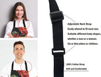 Skull Apron for Women and Men, Flowers Skull Adjustable Kitchen Chef Apron for Cooking Baking - Cute Birthday, Anniversary, Mother's Day Apron Presents for Mom Wife Girlfriend Aunt Grandma