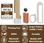 LLRH Latte Art Food Printpen DIY Image for Coffee Beer Cocktails Macaron Cookie, Bluetooth, for Home, Small Shops (DarkGreen)