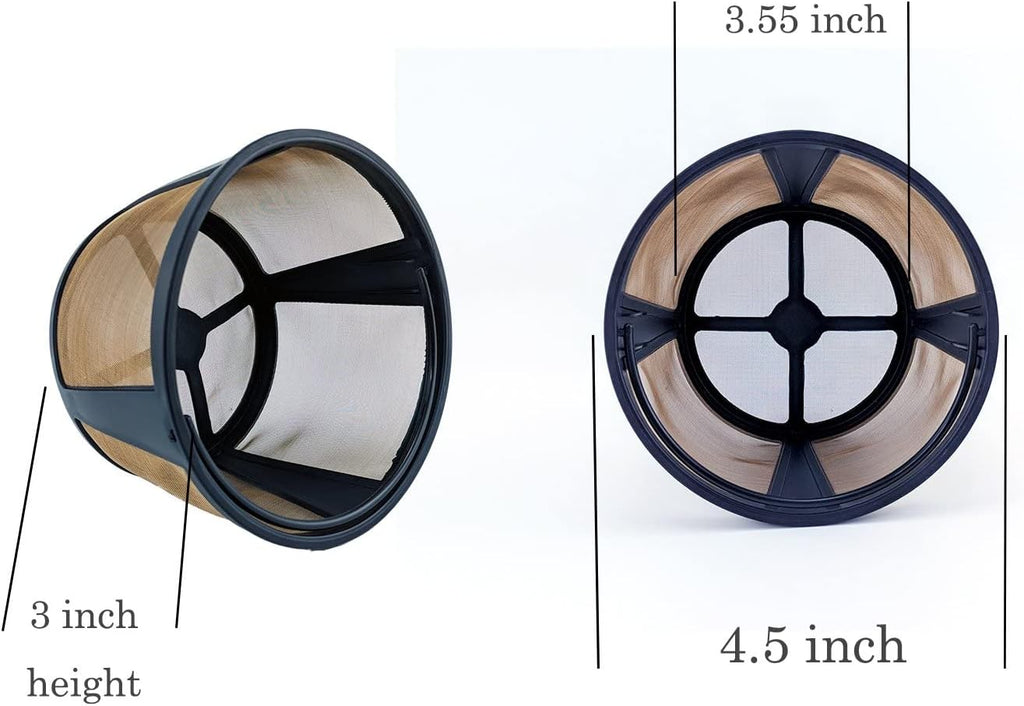 NRP Tall 14-cup Screen Basket Permanent Coffee Filter Replacement for KRUPS Coffeemaker EC422, 321-324 | Also fit other Drip Coffeemaker with Large Brew Section